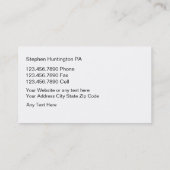 Moderne wirkliche Anwesen-Geschäfts-Karten Visitenkarte (Rückseite)