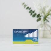 Moderne wirtschaftliche oder FinanzVisitenkarte Visitenkarte (Stehend Vorderseite)