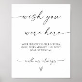 Moderne 'Wish You Were Here' Zeichen Poster (Vorne)