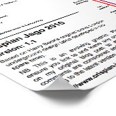 Moderne Wissenschaftskarte - riesig Poster (Ecke)