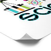 Moderne Wissenschaftswerkzeuge, Objekte und Aussta Poster (Ecke)