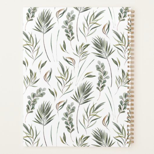 Moderne Woche/Jahr Planer (Rückseite)