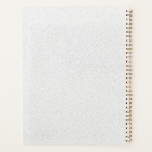 Moderne Woche/Jahr Planer (Rückseite)