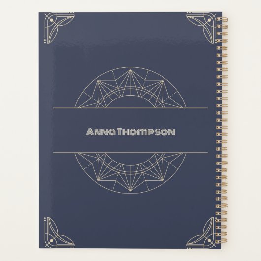 Moderne Woche/Jahr Planer (Rückseite)