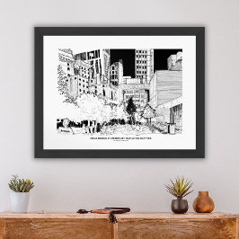 Moderne Wohngestaltung NYC Travel Sketch Wallfahrt Poster