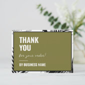 Moderne Wohnung bestellen Danke Business Card (Stehend Vorderseite)