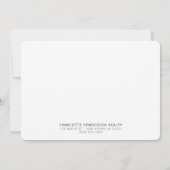 Moderne Wohnung Mitte Jahrhundert Danke Karte (Rückseite)