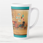 Moderne Wohnzimmerszene im Mittelalter Milchtasse (Rechts)