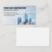 Moderne Wolkenkratzer-Gebäude | Stadt Downtown Visitenkarte (Vorne/Hinten)