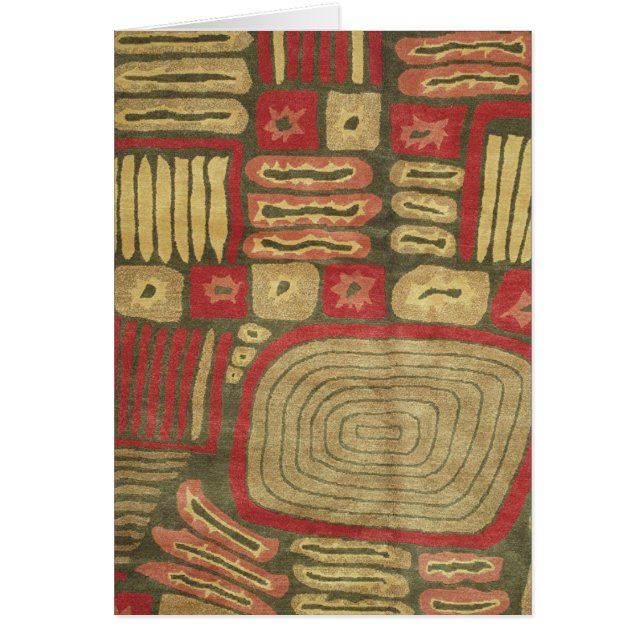 Moderne Wolldecke-Karte (Vorne)