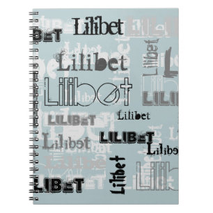 Moderne WordCloud Boys Mädchen NAME Personalisiert Notizblock
