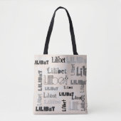 Moderne WordCloud Boys Mädchen NAME Personalisiert Tasche (Vorderseite)