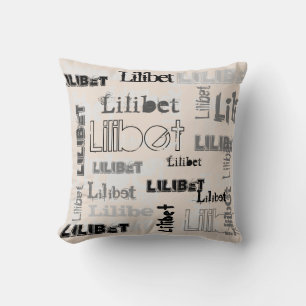 Moderne Wordcloud Jungen Mädchen NAME Personalisie Kissen