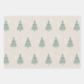 Moderne Wrapping Paper Sheets | Pine Trees Geschenkpapier Set (Vorderseite 2)