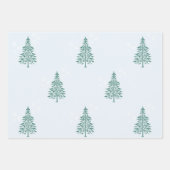 Moderne Wrapping Paper Sheets | Pine Trees Geschenkpapier Set (Vorderseite)