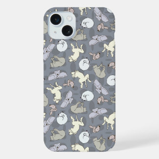 Moderne wunderliche schlafende Hunde Vanille auf G iPhone 15 Plus Hülle