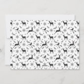 Moderne Wunschfotokarte mit bearbeitbarer Meldung Feiertagskarte (Rückseite)