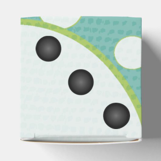 Moderne Würfel oder Die Hochzeitsparty Gefälligkei Geschenkschachtel (Oben)