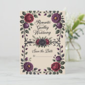 Moderne Wüste Boho Wedding Clipart Bundle Einladung (Stehend Vorderseite)