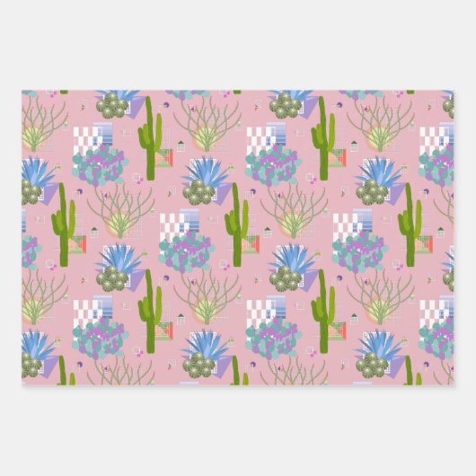 Moderne Wüste des Mittelalters Geschenkpapier Set (Vorderseite)