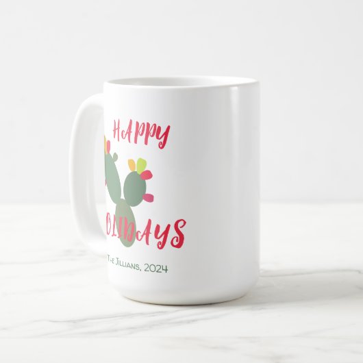 moderne Wüste farbenfroh Kaffeetasse (Vorderseite Links)