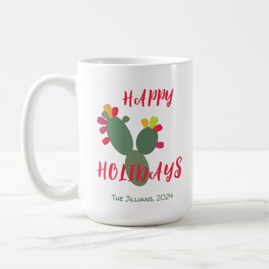 moderne Wüste farbenfroh Kaffeetasse (Links)