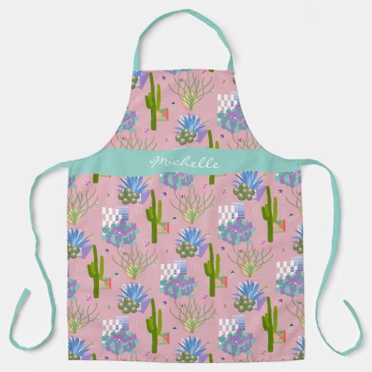 Moderne Wüste Mitte des Jahrhunderts in jeder Farb Schürze (Vorderseite)