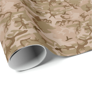 Moderne Wüsten-Militär-Tarnung Camouflage Geschenkpapier