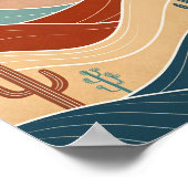 Moderne Wüstenlandschaft des Mittelalters Poster (Ecke)