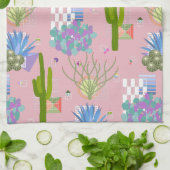 Moderne Wüstenlandschaft Mitte des Jahrhunderts -  Geschirrtuch (Gefaltet)