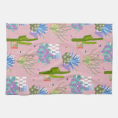 Moderne Wüstenlandschaft Mitte des Jahrhunderts -  Geschirrtuch (Horizontal)