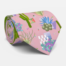 Moderne Wüstenlandschaft Mitte des Jahrhunderts - Krawatte