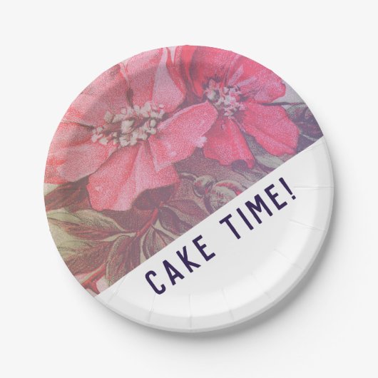 Moderne Wüstenwüste der Rose - Teller (Vorderseite)