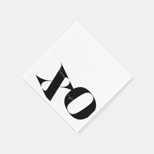 Moderne X und O Napkins Serviette (Ecke)