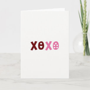 Moderne Xoxo-Grußkarte Karte