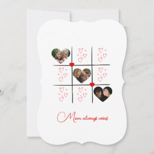 Moderne XOXO Red Hearts Valentinstag Foto-Karte Einladung