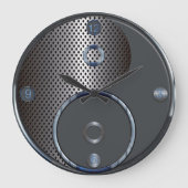 Moderne Yin Yang Wanduhr (Vorderseite)
