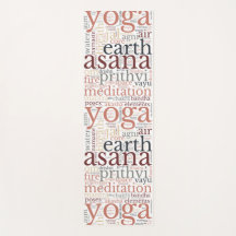 Moderne Yoga Mat Word Cloud