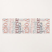 Moderne Yoga Mat Word Cloud Yogamatte (Vorderseite (Horizontal))
