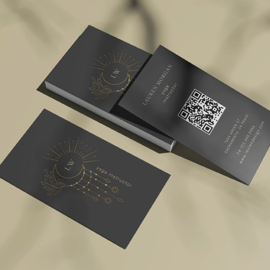 Moderne Yoga Studio Business Card Visitenkarte
