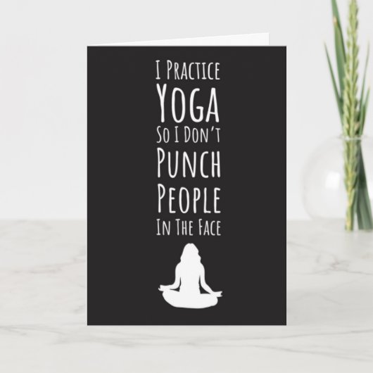 Moderne Yogakarten für ihre Meditation Karte (Vorderseite)