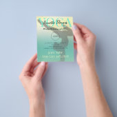 Moderne Yogalage mit Minzgefälle Flyer (Gruppe)