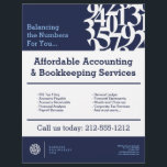 Moderne Zahlen Logo II Buchhalter Flyer<br><div class="desc">Koordiniert bis 12.01 Uhr mit der Vorlage der modernen Numbers Logo II Accountant Business Card. Dieses professionell gestaltete Flyer-Template koordiniert perfekt die passenden Visitenkarten und Schreibwaren für eine erhöhte Ästhetik für Ihr Buchhaltungs- oder Finanzdienstleistungsgeschäft. Ein abstrakter Kreis von Zahlen schafft ein einzigartiges Logo und Markenidentität für Ihr Unternehmen. Passen Sie...</div>