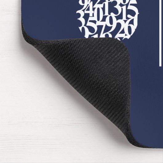 Moderne Zahlen Logo II Buchhalter Mousepad (Ecke)