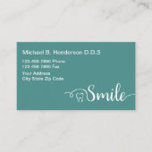 Moderne Zahnarzt-Visitenkarten Visitenkarte (Vorderseite)