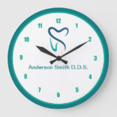 Moderne Zahnarztbüros bearbeitbare Wartetest-Uhr Große Wanduhr (Vorderseite)