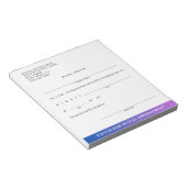 Moderne Zahnarzternennung Entschuldigung Custom Sl Notizblock (angewinkelt)