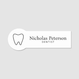Moderne Zahnarztklinik für Minimalistische Zahnarz Namensschild