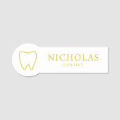 Moderne Zahnarztklinik Namensschild (Vorderseite)