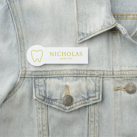 Moderne Zahnarztklinik Namensschild (Beispiel)